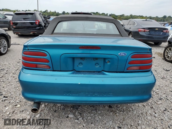 1994 Ford Mustang with VIN 1FALP4446RF132080, listed as a Copart auction lot 69632624 with 187,458 mi miles and Salvage title. Bid and sale history available at DreamBid. Image 6.