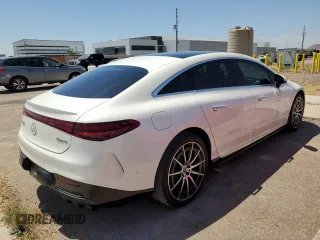 2022 Mercedes-Benz EQS with VIN W1KCG4EB4NA006594, listed as a Copart auction lot 57069874 with 10,826 mi miles and Salvage Title. Bid and sale history available at carsss.com. Image 3.