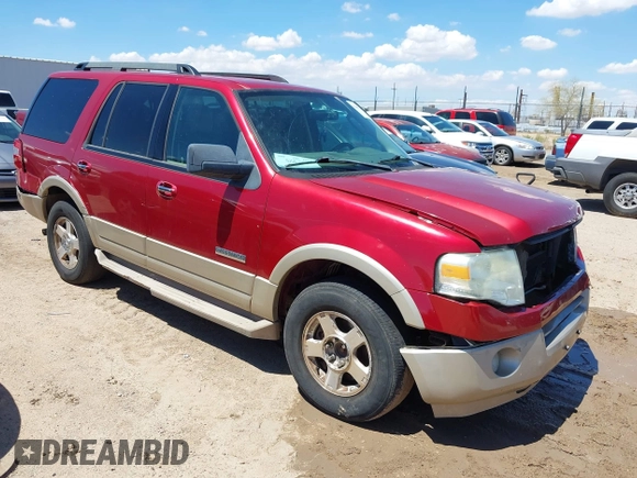 2007 Ford Expedition Eddie Bauer с VIN 1FMFU18577LA46949, выставлен на аукционе IAAI как лот 42408110 с пробегом 233 516 миль миль и . История ставок и продаж доступна на DreamBid. Изображение 1.