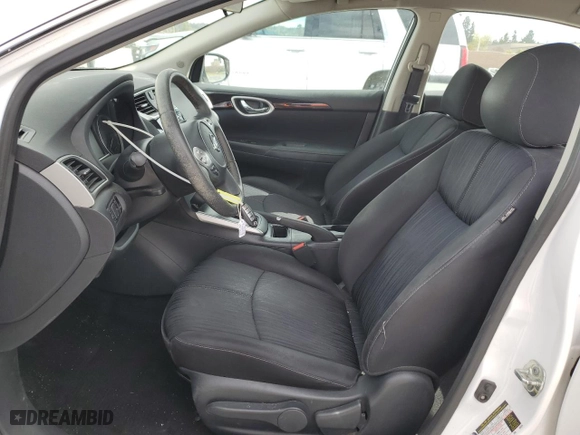 2017 Nissan Sentra SV with VIN 3N1AB7AP8HL716178, listed as a Copart auction lot 51495735 with 56,485 mi miles and Salvage Title. Bid and sale history available at carsss.com. Image 7.