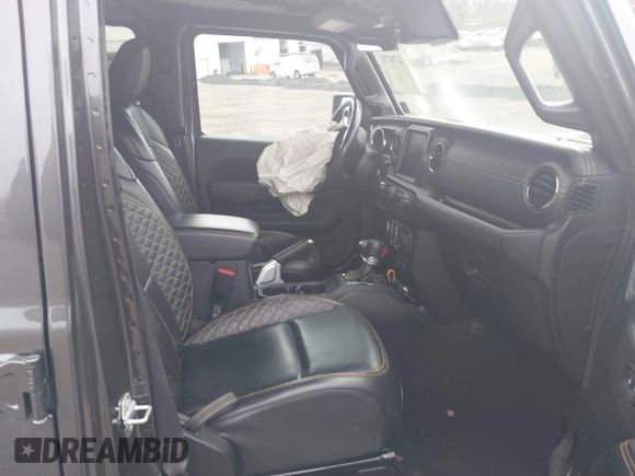 2021 Jeep Wrangler Unlimited Sahara with VIN 1C4JJXP65MW676726, listed as a IAAI auction lot 41795701 with 38,480 mi miles and . Bid and sale history available at DreamBid. Image 5.