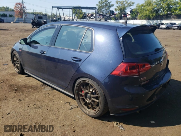 2017 Volkswagen Golf GTI Autobahn with VIN 3VW547AU9HM076925, listed as a Copart auction lot 69679594 with 99,653 mi miles and Salvage Title. Bid and sale history available at carsss.com. Image 2.