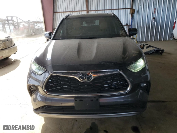 2022 Toyota Highlander Platinum with VIN 5TDFZRBH4NS190039, listed as a Copart auction lot 46864285 with 42,837 mi miles and Salvage Title. Bid and sale history available at carsss.com. Image 5.