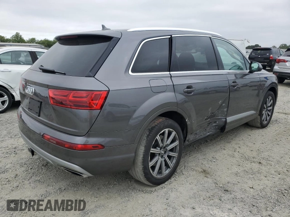 2019 Audi Q7 Premium with VIN WA1AAAF74KD008880, listed as a Copart auction lot 54277445 with 23,476 mi miles and Salvage title. Bid and sale history available at DreamBid. Image 3.