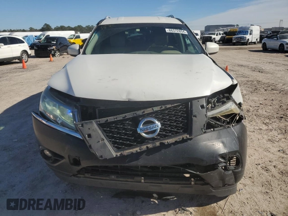 2013 Nissan Pathfinder SV with VIN 5N1AR2MM8DC657504, listed as a Copart auction lot 86372854 with 126,646 mi miles and Salvage Title. Bid and sale history available at carsss.com. Image 5.