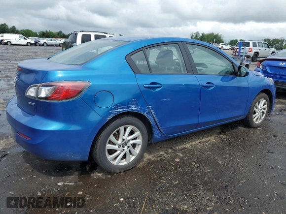 2012 Mazda 3 i Touring with VIN JM1BL1V80C1639773, listed as a Copart auction lot 54960165 with 99,366 mi miles and Salvage Title. Bid and sale history available at DreamBid. Image 3.