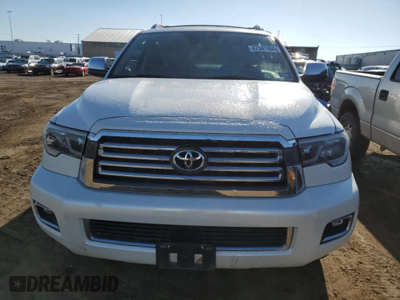 2018 Toyota Sequoia Platinum with VIN 5TDDY5G11JS158125, listed as a Copart auction lot 47347404 with 105,169 mi miles. Bid and sale history available at carsss.com. Image 5.