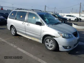 2005 Mazda MPV LX with VIN JM3LW28A550546540, listed as a IAAI auction lot 41174485 with 1 mi miles. Bid and sale history available at carsss.com. Image 1.