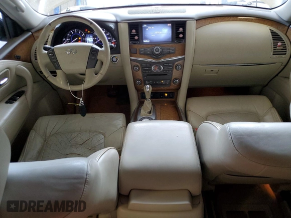 2013 Infiniti QX56 with VIN JN8AZ2NF7D9550997, listed as a Copart auction lot 49058135 with 183,369 mi miles and Salvage Title. Bid and sale history available at carsss.com. Image 8.