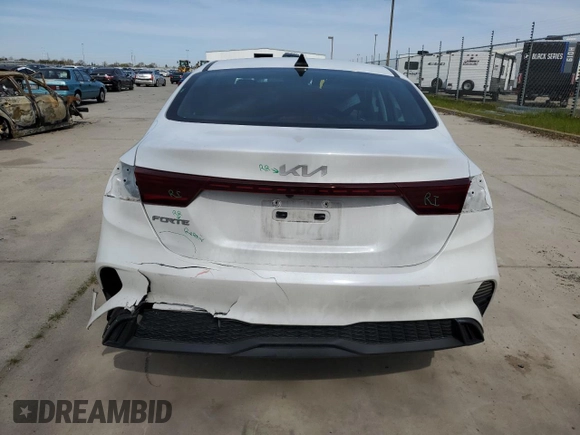 2022 Kia Forte LXS with VIN 3KPF24AD1NE417395, listed as a Copart auction lot 48190215 with 47,141 mi miles and Salvage Title. Bid and sale history available at carsss.com. Image 6.
