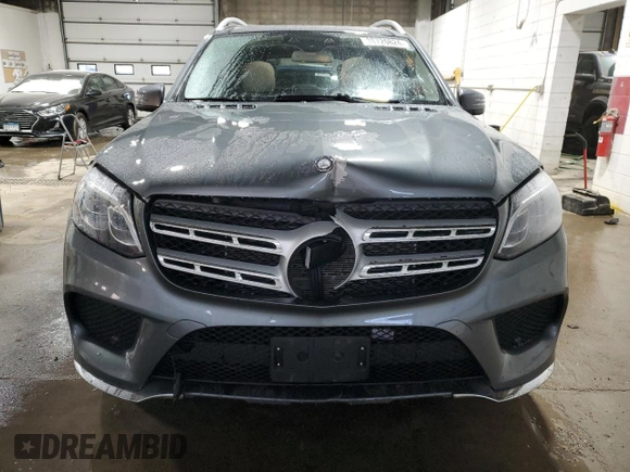 2017 Mercedes-Benz GLS 550 with VIN 4JGDF7DE6HA840543, listed as a Copart auction lot 38720824 with 53,722 mi miles and . Bid and sale history available at DreamBid. Image 5.