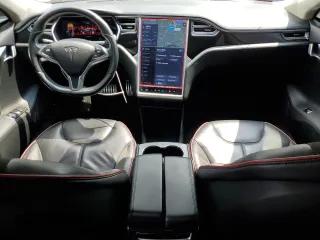 2014 Tesla Model S 60 with VIN 5YJSA1H11EFP36611, listed as a Copart auction lot 59544085 with 97,214 mi miles and Salvage title. Bid and sale history available at DreamBid. Image 8.