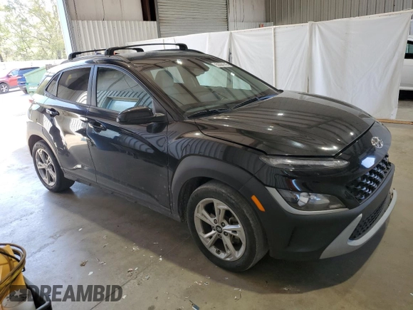 2022 Hyundai Kona SEL with VIN KM8K62AB4NU820788, listed as a Copart auction lot 50094145 with 81,683 mi miles and Salvage Title. Bid and sale history available at DreamBid. Image 4.