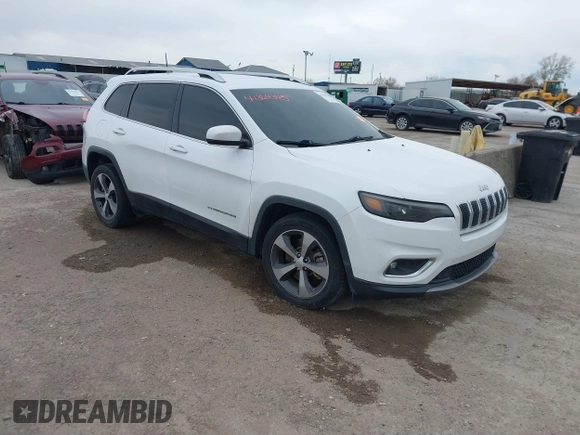 2019 Jeep Cherokee Limited with VIN 1C4PJLDB4KD346296, listed as a IAAI auction lot 41364345 with 171,855 mi miles and . Bid and sale history available at DreamBid. Image 1.
