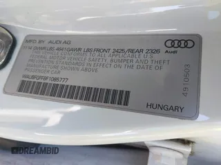 2015 Audi A3 Premium z VIN WAUBFGFF8F1085777, wystawiony jako IAAI lot #42123105 z przebiegiem 102 794 mil mil oraz . Historia ofert i sprzedaży dostępna na DreamBid. Obrazek 9.