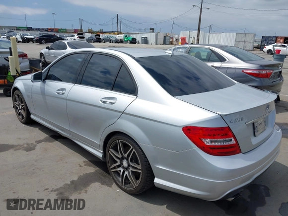 2014 Mercedes-Benz C-Class C 250 Sport with VIN WDDGF4HB0EG216428, listed as a IAAI auction lot 42148809 with 132,113 mi miles. Bid and sale history available at carsss.com. Image 3.