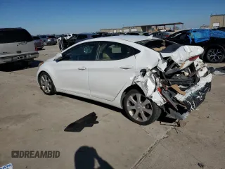 2013 Hyundai Elantra Limited z VIN 5NPDH4AEXDH343225, wystawiony jako Copart lot #88441585 z przebiegiem 162 095 mil mil oraz Nie do naprawy • Non repairable. Historia ofert i sprzedaży dostępna na DreamBid. Obrazek 2.