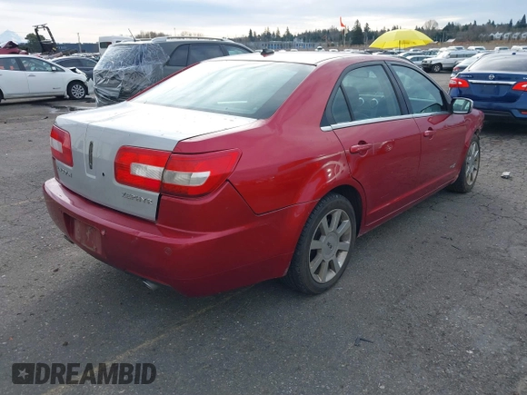 2008 Lincoln MKZ with VIN 3LNHM28T98R645089, listed as a IAAI auction lot 41601946 with 128,480 mi miles. Bid and sale history available at carsss.com. Image 4.