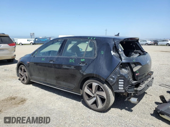 2019 Volkswagen Golf GTI S with VIN 3VW5T7AU7KM029516, listed as a Copart auction lot 53509345 with 10,221 mi miles and Salvage Title. Bid and sale history available at carsss.com. Image 2.