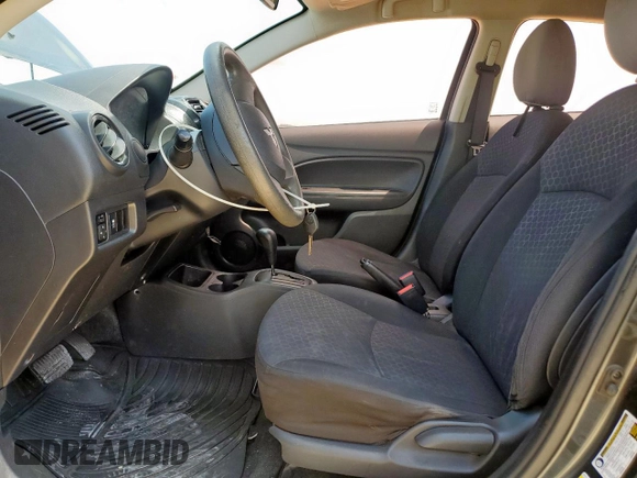 2014 Mitsubishi Mirage DE with VIN ML32A3HJ3EH002325, listed as a Copart auction lot 59822705 with 82,804 mi miles and Salvage title. Bid and sale history available at DreamBid. Image 7.