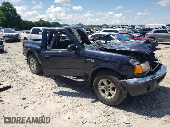 2002 Ford Ranger XL Fleet with VIN 1FTZR45E32PA95379, listed as a Copart auction lot 82877164 with 198,116 mi miles and Salvage title. Bid and sale history available at DreamBid. Image 4.