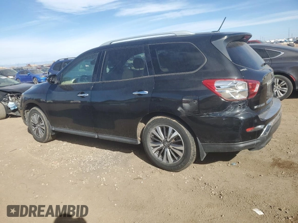 2017 Nissan Pathfinder SV with VIN 5N1DR2MM0HC643292, listed as a Copart auction lot 49462315 with 100,389 mi miles and Clean Title. Bid and sale history available at carsss.com. Image 2.