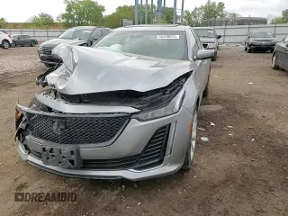 2023 Cadillac CT5 Luxury with VIN 1G6DX5RK0P0123857, listed as a Copart auction lot 56399025 with 45,565 mi miles and Salvage title. Bid and sale history available at DreamBid. Image 13.