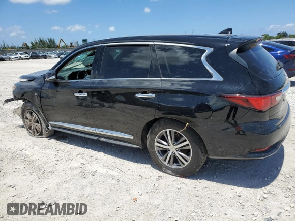 2020 Infiniti QX60 Pure with VIN 5N1DL0MN3LC520948, listed as a Copart auction lot 61274835 with 25,297 mi miles and Non repairable. Bid and sale history available at DreamBid. Image 2.