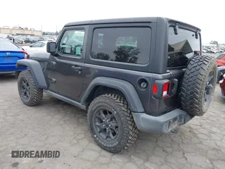 2022 Jeep Wrangler Willys Sport with VIN 1C4GJXAN7NW252931, listed as a IAAI auction lot 40972143 with 12,823 mi miles and . Bid and sale history available at DreamBid. Image 3.