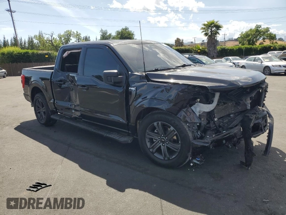 2023 Ford F-150 XL with VIN 1FTEW1C59PFC47929, listed as a Copart auction lot 57086585 with 68,472 mi miles and Salvage title. Bid and sale history available at DreamBid. Image 4.