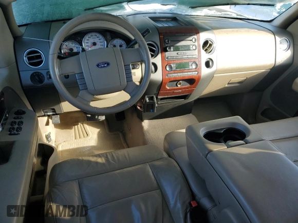 2005 Ford F-150 XLT with VIN 1FTPX14555NA48125, listed as a Copart auction lot 46129885 with 203,695 mi miles and Salvage Title. Bid and sale history available at carsss.com. Image 8.
