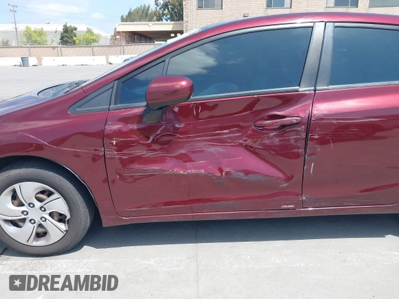 2014 Honda Civic LX with VIN 19XFB2F53EE241116, listed as a IAAI auction lot 42058308 with 204,734 mi miles and . Bid and sale history available at DreamBid. Image 6.