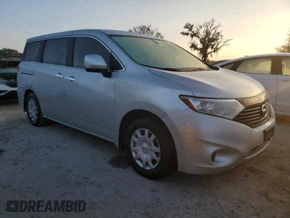 2015 Nissan Quest S with VIN JN8AE2KP4F9123711, listed as a Copart auction lot 73862824 with 0 mi miles and Salvage Title. Bid and sale history available at carsss.com. Image 4.
