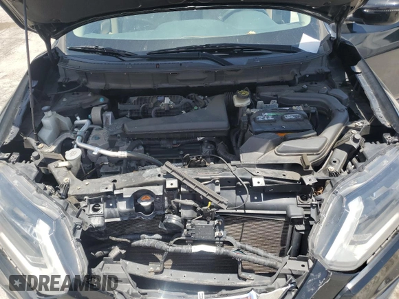 2017 Nissan Rogue SV with VIN KNMAT2MV6HP585747, listed as a Copart auction lot 60084945 with 96,604 mi miles and Salvage title. Bid and sale history available at DreamBid. Image 12.