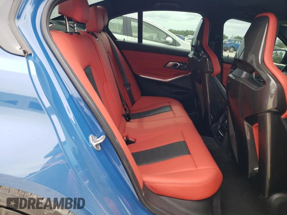 2023 BMW M3 Competition xDrive with VIN WBS43AY07PFP17918, listed as a Copart auction lot 58379405 with 11,581 mi miles and Salvage title. Bid and sale history available at DreamBid. Image 10.