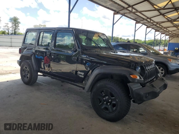 2020 Jeep Wrangler Unlimited Sport z VIN 1C4HJXDM3LW231868, wystawiony jako Copart lot #60890985 z przebiegiem 46 087 mil mil oraz Szkoda całkowita • Salvage title. Historia ofert i sprzedaży dostępna na DreamBid. Obrazek 4.