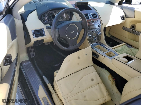 2015 Aston Martin DB9 with VIN SCFFDAFM3FGB16585, listed as a Copart auction lot 76159354 with 0 mi miles and Salvage Title. Bid and sale history available at carsss.com. Image 8.