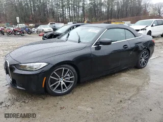 2024 BMW 4 Series 430i with VIN WBA23AT09RCN57810, listed as a Copart auction lot 84452014 with 0 mi miles and Salvage Title. Bid and sale history available at carsss.com. Image 1.