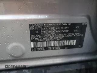2020 Toyota RAV4 Hybrid XLE with VIN 2T3R6RFV1LW001235, listed as a Copart auction lot 56818635 with 105,234 mi miles and Salvage title. Bid and sale history available at DreamBid. Image 13.