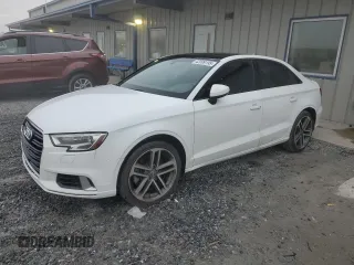 2018 Audi A3 Sedan Premium with VIN WAUAUGFF2J1010986, listed as a Copart auction lot 42099195 with 106,487 mi miles and Clean Title. Bid and sale history available at carsss.com. Image 1.