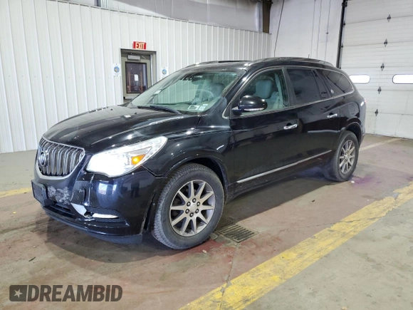 2017 Buick Enclave Leather with VIN 5GAKVBKD7HJ117975, listed as a Copart auction lot 54168815 with 126,300 mi miles and Salvage Title. Bid and sale history available at DreamBid. Image 1.