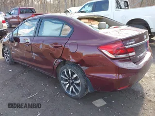 2015 Honda Civic Sedan EX-L with VIN 19XFB2F98FE288744, listed as a IAAI auction lot 41917521 with 113,860 mi miles. Bid and sale history available at carsss.com. Image 3.