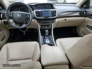 2017 Honda Accord Hybrid EX-L with VIN JHMCR6F57HC001485, listed as a Copart auction lot 52585175 with 134,586 mi miles and Salvage Title. Bid and sale history available at carsss.com. Image 8.