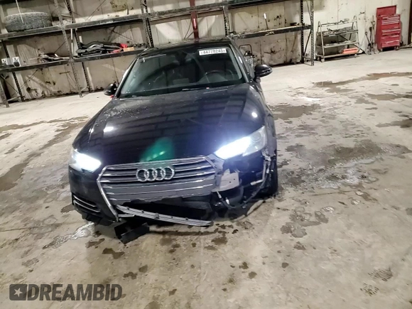 2017 Audi A4 Premium with VIN WAUGNAF42HN058932, listed as a Copart auction lot 44778245 with 124,281 mi miles and Salvage Title. Bid and sale history available at carsss.com. Image 10.