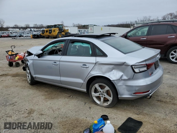 2019 Audi A3 Sedan Premium with VIN WAUBEGFF8K1018061, listed as a Copart auction lot 51343835 with 80,284 mi miles and Clean Title. Bid and sale history available at carsss.com. Image 2.