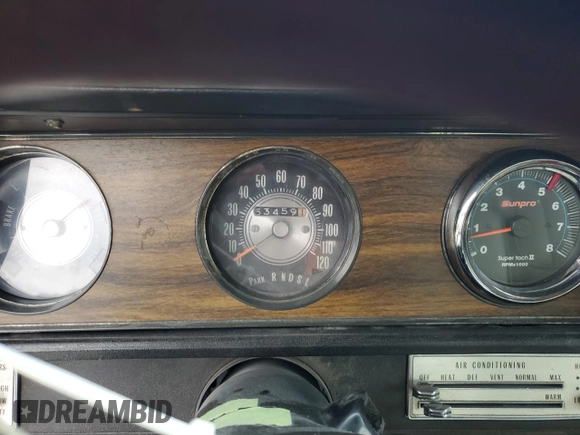 1971 Oldsmobile Cutlass with VIN 336871R14332, listed as a Copart auction lot 72980494 with 53,459 mi miles and Salvage Title. Bid and sale history available at DreamBid. Image 9.