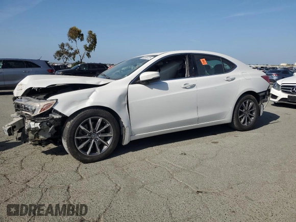 2020 Acura TLX w/Technology Pkg with VIN 19UUB1F5XLA017067, listed as a Copart auction lot 53658725 with 56,007 mi miles and Salvage Title. Bid and sale history available at carsss.com. Image 1.