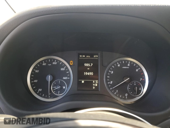2022 Mercedes-Benz Metris Cargo with VIN W1YV0BEY4N4163973, listed as a Copart auction lot 87427614 with 19,490 mi miles and Salvage Title. Bid and sale history available at carsss.com. Image 9.