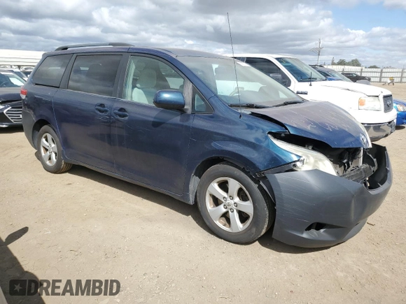 2011 Toyota Sienna LE AAS with VIN 5TDKK3DC6BS063967, listed as a Copart auction lot 56696825 with 196,679 mi miles and Salvage Title. Bid and sale history available at DreamBid. Image 4.