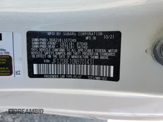 2022 Subaru BRZ Limited with VIN JF1ZDBE10N9701431, listed as a Copart auction lot 80974044 with 26,992 mi miles and Salvage title. Bid and sale history available at DreamBid. Image 14.